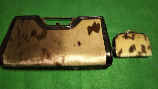 アザラシ毛皮 ハンドバッグ&がま口財布拍卖