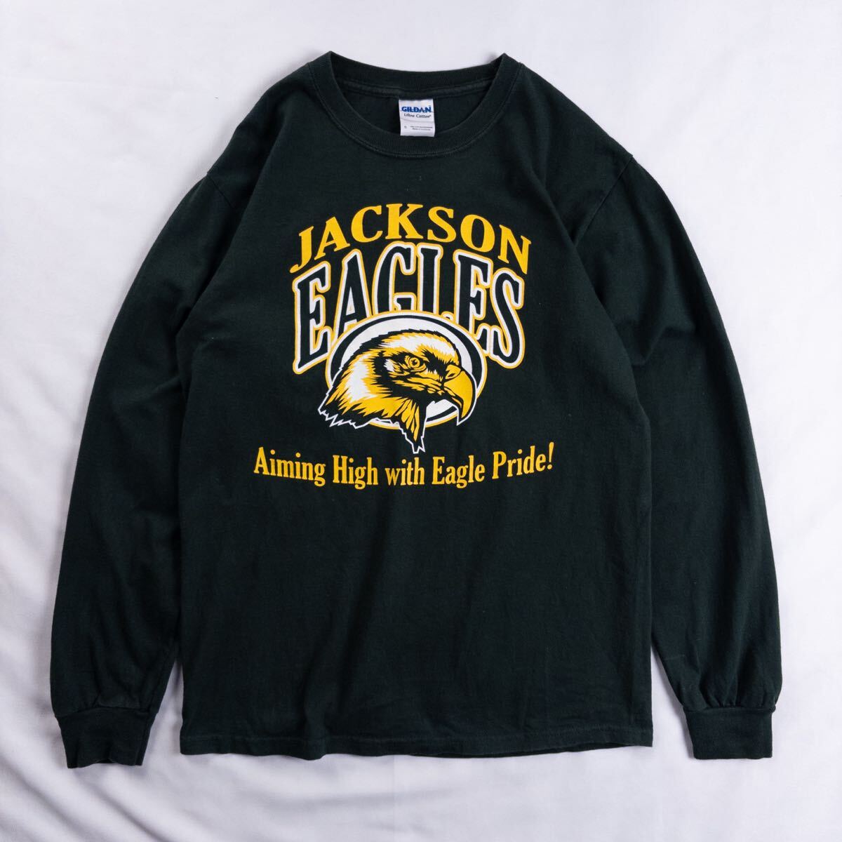 US Vintage GILDAN コットン100% NFL アメフト フットボール eagles イーグルス DeSean Jackson プリント グリーン ロンT カットソー 拍卖