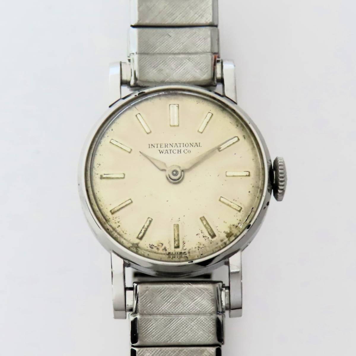 稼働品 IWC International Watch Company インターナショナルウォッチカンパニー 手巻き 腕時計 レディース 新品社外ステンレスバンド拍卖