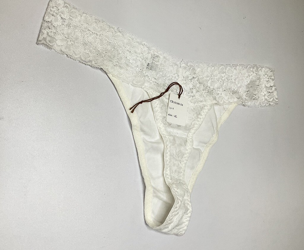 CR16188-54 IS⑦【特価】新品 大きい ショーツ 5枚組 4L ピンク レース 綿混 ストレッチ シンプル おしゃれ レディース拍卖