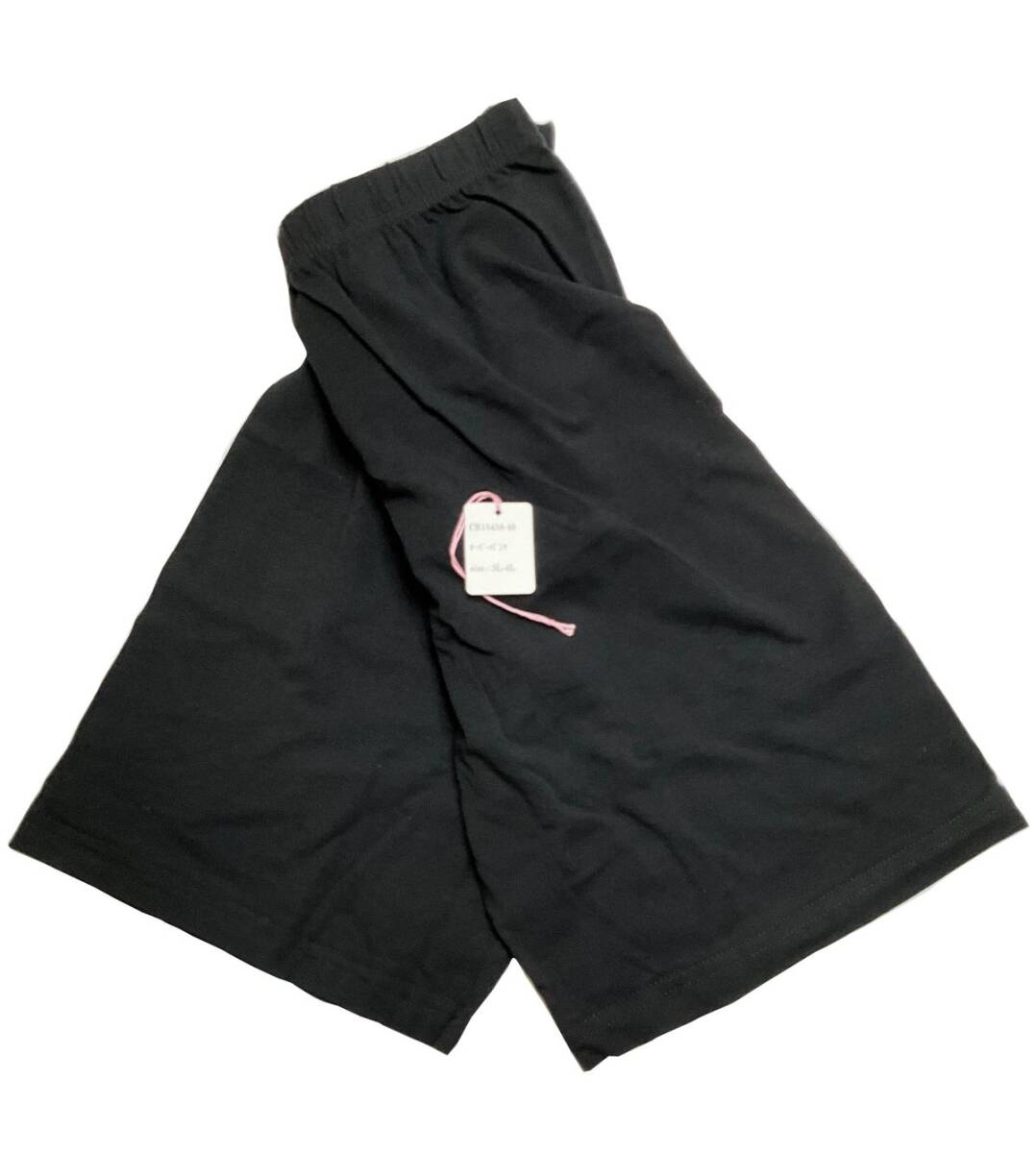 CR15458-46 IS⑦【特価】新品 大きい オーバーパンツ 3L~4L 3枚組 ブラック 綿混 深履き ストレッチ シンプル レディース拍卖