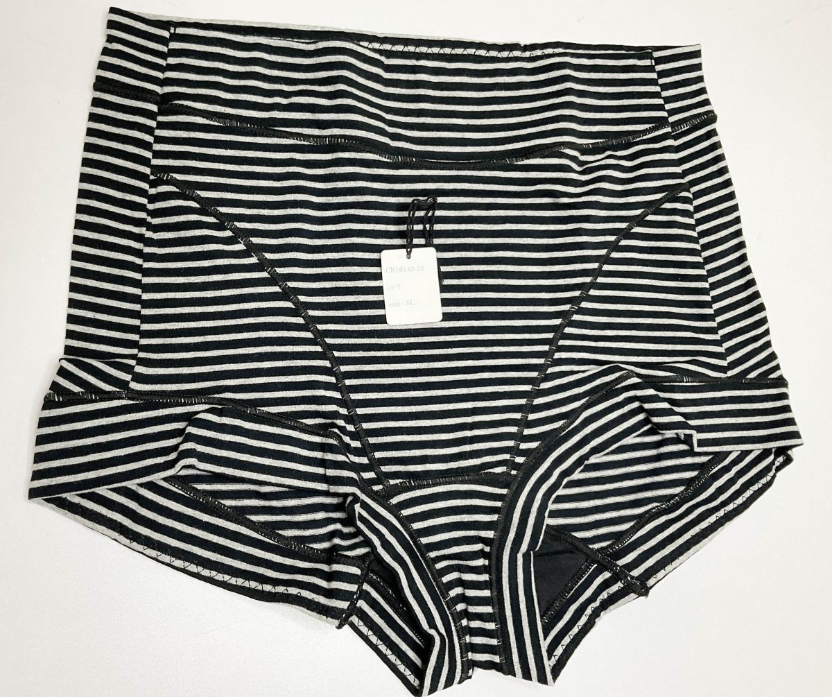 CR16143-28 IS⑦【特価】新品 大きい ショーツ3色 3枚組 5L グレー 綿混 スタンダード 深履き ストレッチ シンプル レディース拍卖