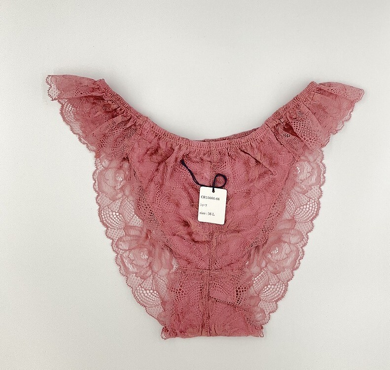 <再値下げ>CR15666-66 IS⑦【特価】新品 ショーツ M~L 2枚組 ピンク レース 花柄 深履き おしゃれ レディース拍卖