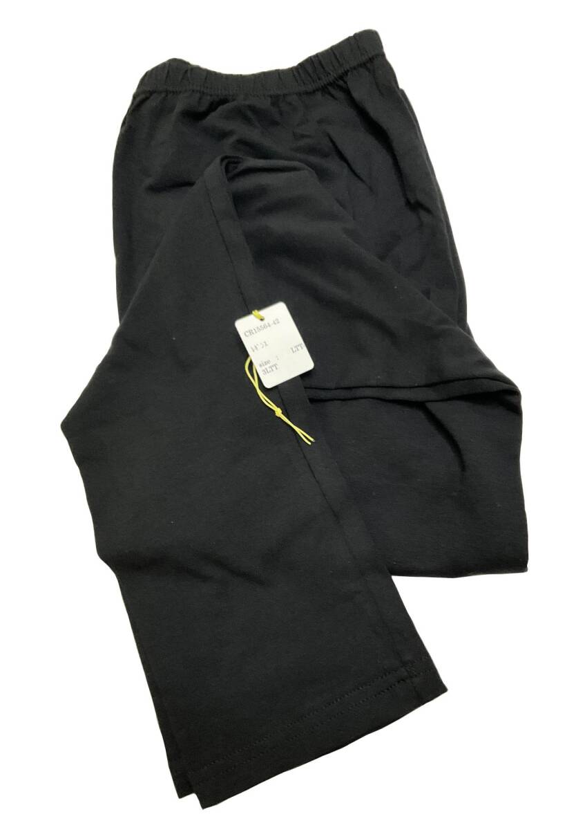 <再値下げ>CR15564-42 ZK⑦【特価】新品 大きい レギンス LLTT~3LTT 2枚組 ブラック 綿混 ゆったり ウエストゴム 伸縮性 レディース拍卖