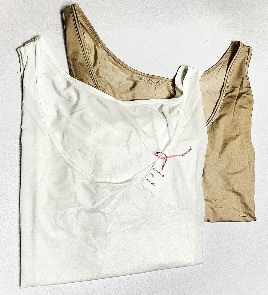 <再値下げ>CR15495-45 IBK⑦【特価】新品 タンクトップ 10L 2色2枚組 ブラック ストレッチ 吸汗速乾 シンプル UVカット レディース拍卖