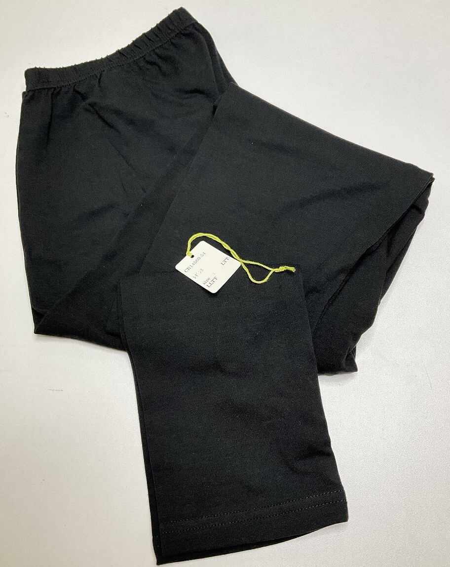 <再値下げ>CR14569-54 ZK⑥【特価】新品 レギンス LTT~LLTT 2枚組 黒 ストレッチ 綿混 ゆったり 楽ちん シンプル 10分丈 レディース拍卖