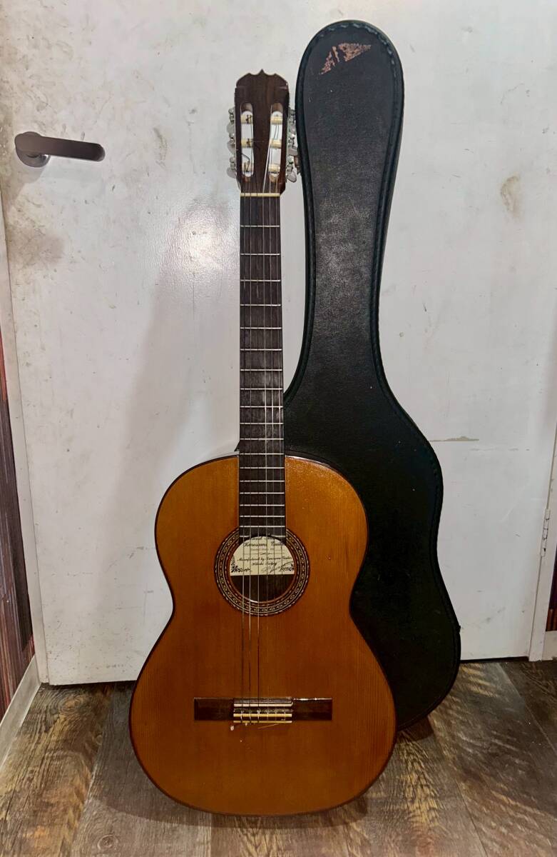 【No.820】Hand made Kurosawa Guitar クラシックギター アコギ 黒澤澄雄 MODEL No.1 ハードケース付 Hitachi Factry 現状品拍卖