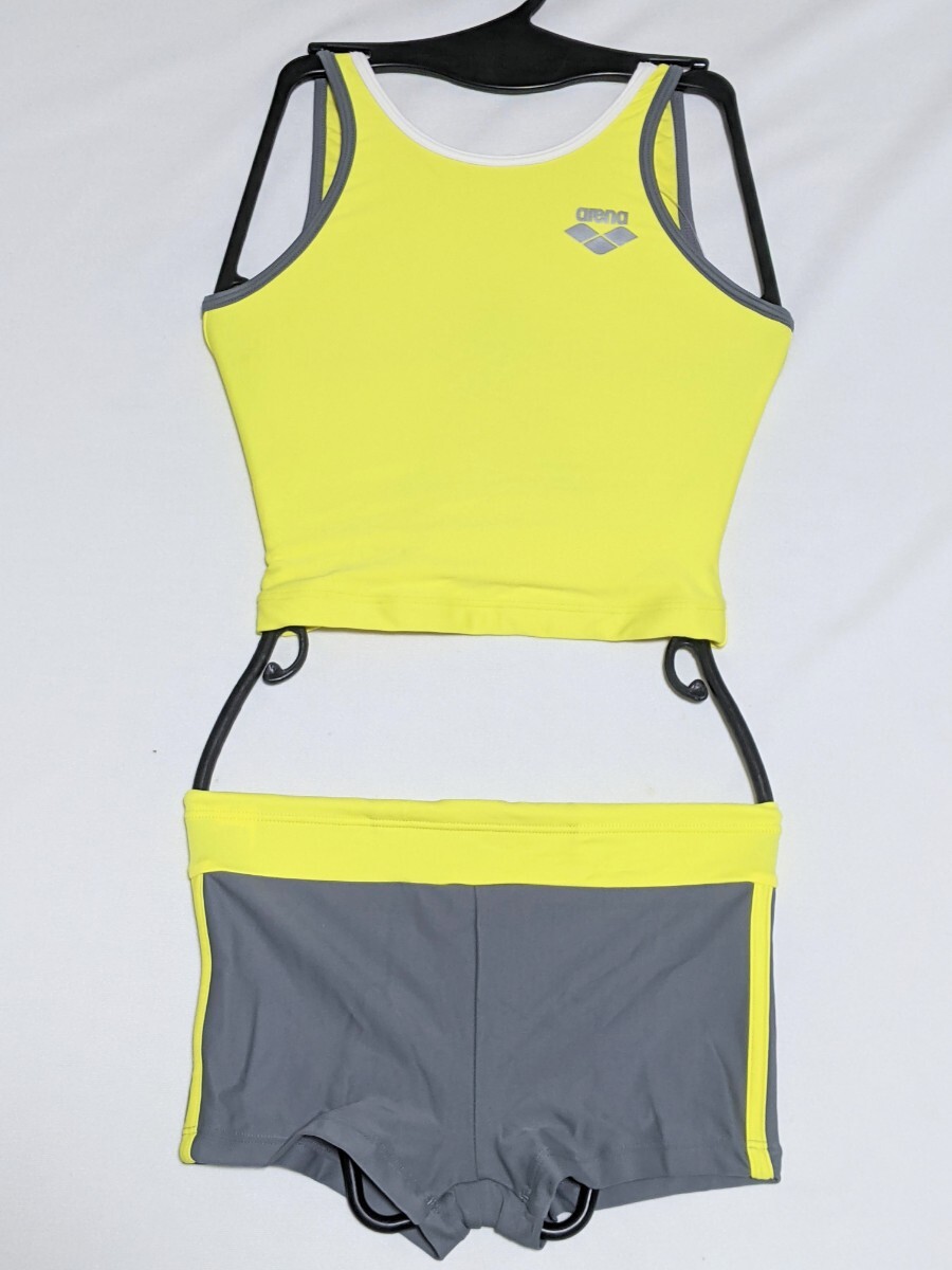 送料無料★新品★アリーナ arena FLA-7791WJ 競泳水着 フィットネス セパレーツ セパレート水着 上下 110サイズ拍卖