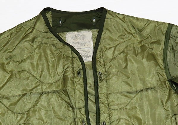 MJ38米軍実物ARMYアメリカ古着M-651フィールドジャケット装備可能ライナー80’Sビンテージ中綿入ナイロン キルティングMミリタリー/オール拍卖
