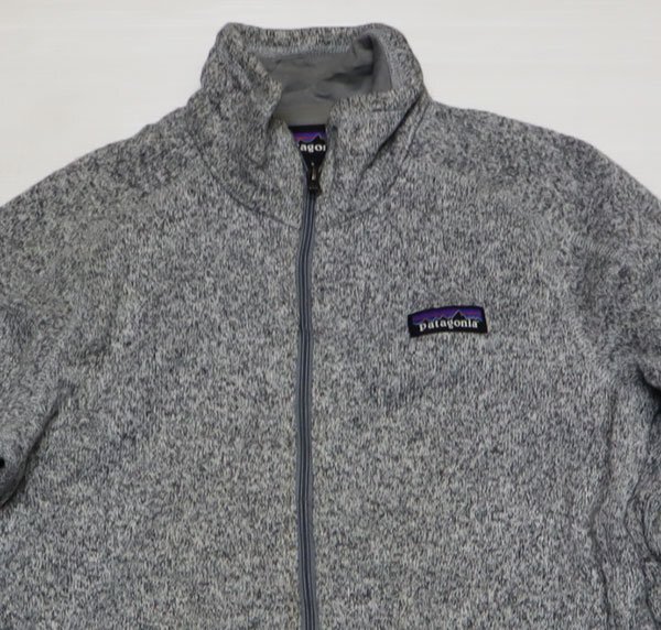 FJ61パタゴニアPATAGONIAアメリカ古着フリースジャケット25542ベターセーターBETTER SWEATER杢グレー系アウトドアジャケトSレトロ拍卖