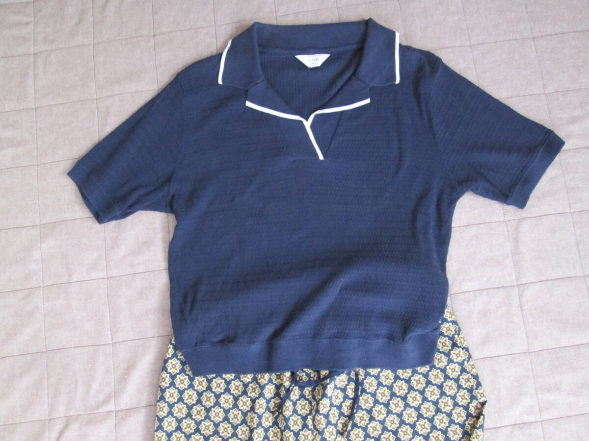 スローブイエナSLOBE IENA 半袖カットソー フリーサイズでS-Lまで着れます♪/きれいめ・カジュアルどちらにも使える1枚拍卖