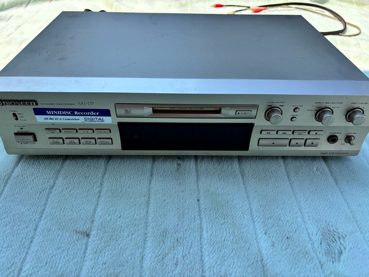 パイオニア pioneer MJ-D7 MDレコーダー MDデッキ MDプレーヤー 音響 機器 中古 現状 通電確認済み拍卖
