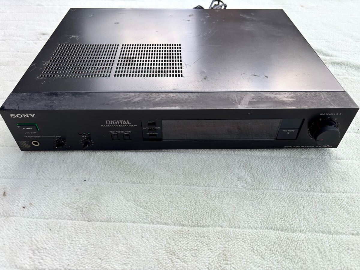 SONY ソニー PCM-501ES デジタルオーディオプロセッサー 音響 機器 希少品 Digital 通電確認済み 現状売り切り拍卖