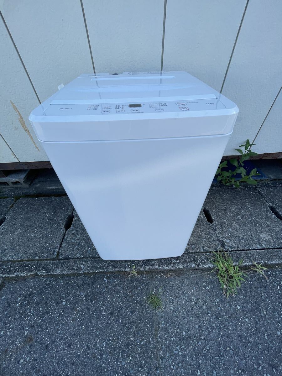 美品 YAMADA ヤマダ RORO 全自動電気洗濯機 YWM-T70L 7㎏ 洗濯機 ホワイト ステンレス槽 2024年製 高年式 現状売り切り拍卖