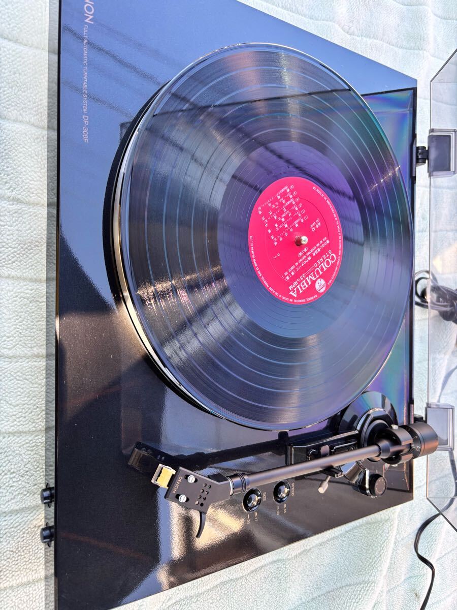 DENON デノン DP-300F フルオート アナログ レコード プレーヤー ベルトドライブ ターンテーブル 現状 通電確認済み拍卖