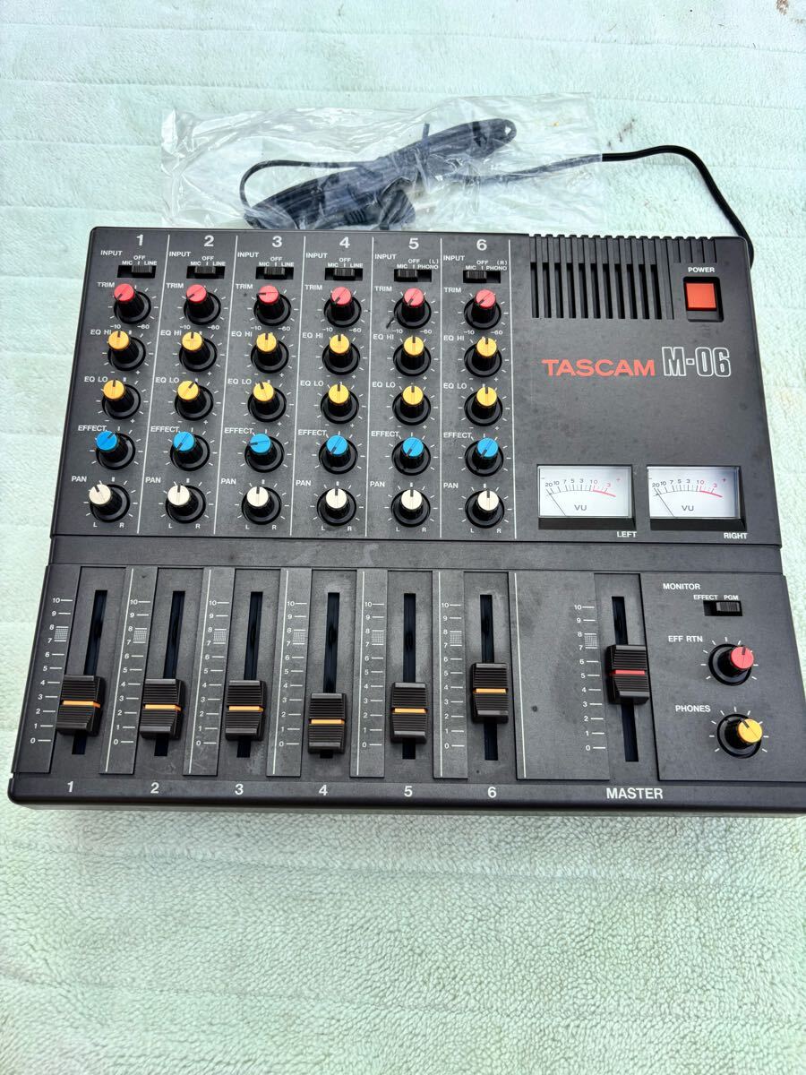 TASCAM タスカム M-06 アナログミキサー MIXER ヴィンテージミキサー 音響 機器 現状 通電確認済み拍卖