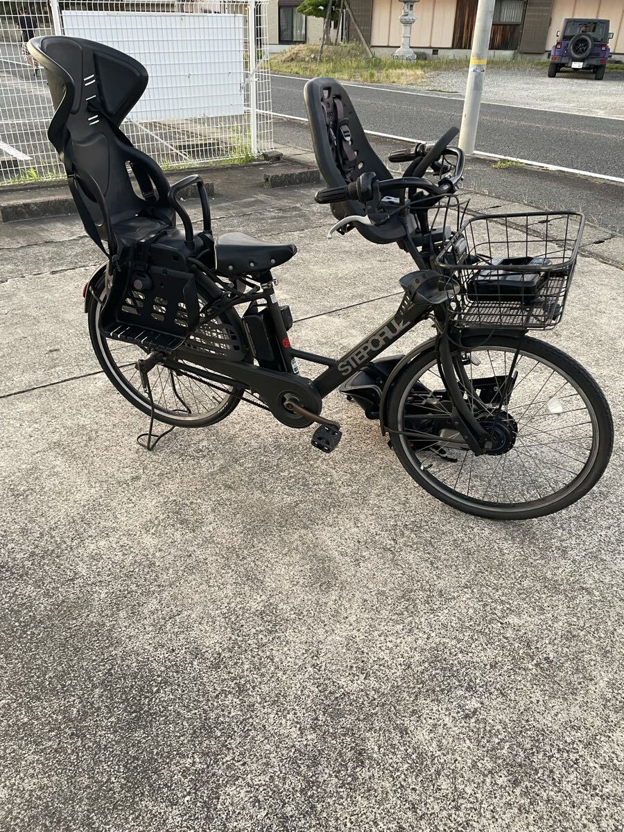BRIDGESTONE ブリヂストン STEPCRUZ SC626 電動アシスト自転車 26インチ 3段変速 9.6Ah 子供乗せ 充電器付 電動自転車 現状売り切り拍卖