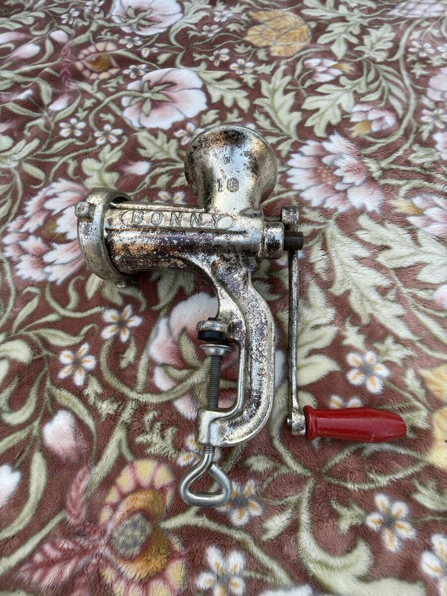 Bonny Mincer ボニー ミンサー No.10 手廻し式 ミートミンサー 豆挽き 肉挽き ひき肉 ミートチョッパー 手動 調理器具 日本製 現状売り切り拍卖