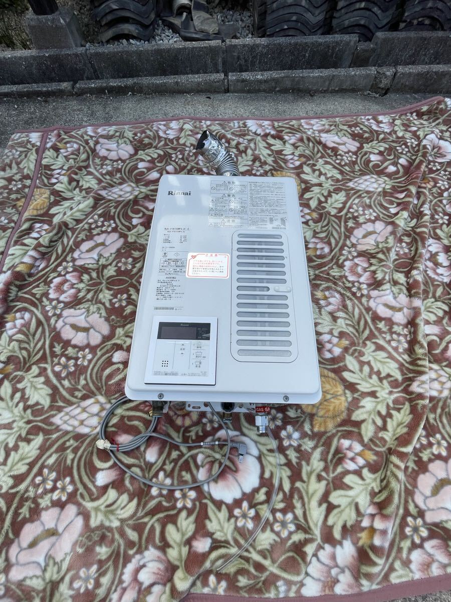 美品 Rinnai リンナイ ガス給湯器 RUX-V1615SWFA(A)-E 都市ガス 2020年製 給湯器 リモコン付 現状売り切り拍卖