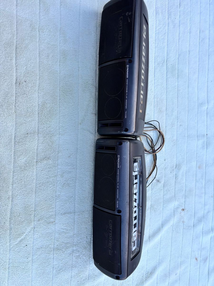 carrozzeria カロッツェリア TS-X35 左右セット 当時物 旧車 イルミ 希少 絶版 置型スピーカー 現状売り切り拍卖