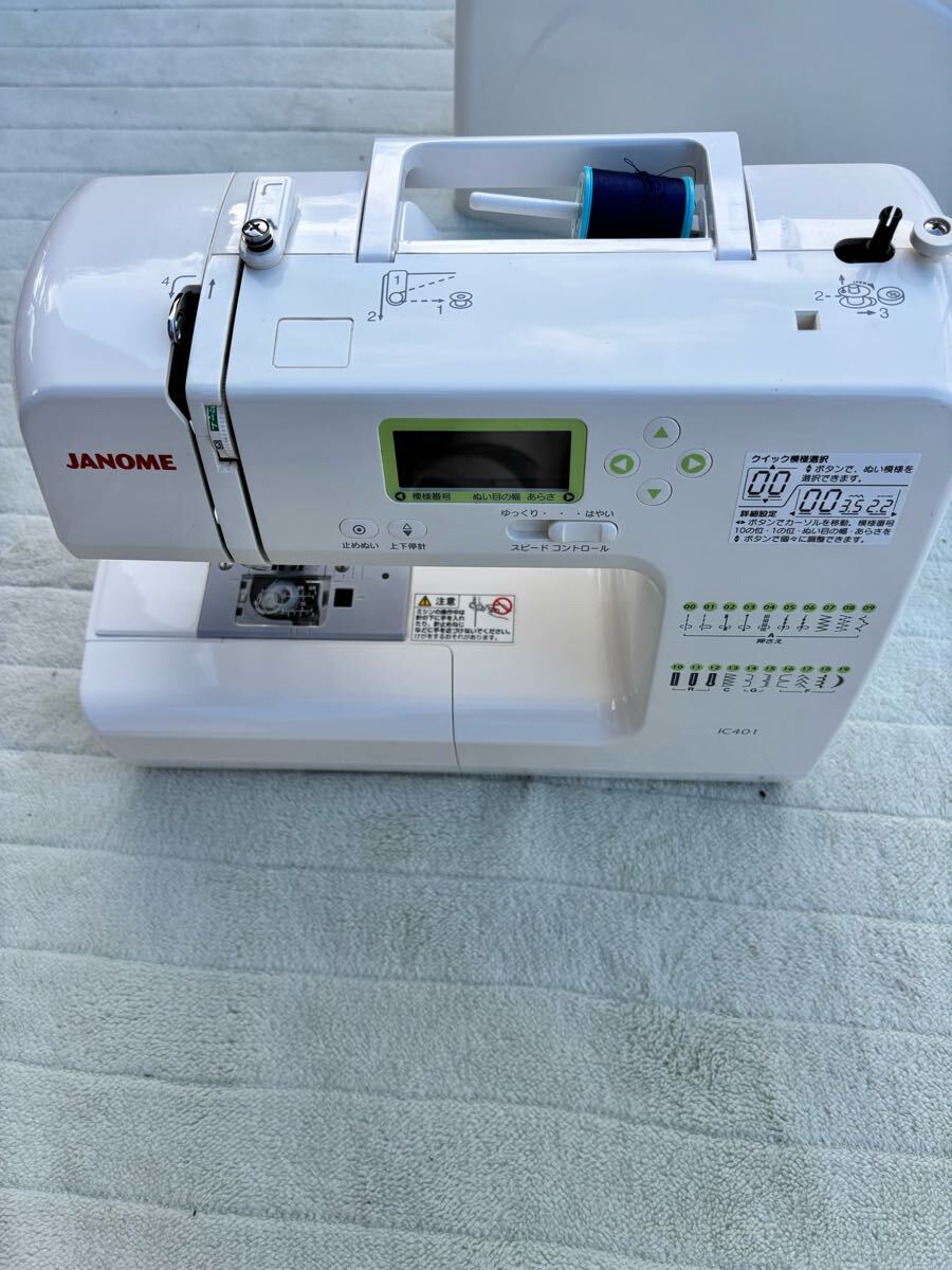 JANOME ジャノメ IC401 MODEL808 コンピューターミシン ハンドクラフト 縫製 通電動作確認済み 現状売り切り拍卖
