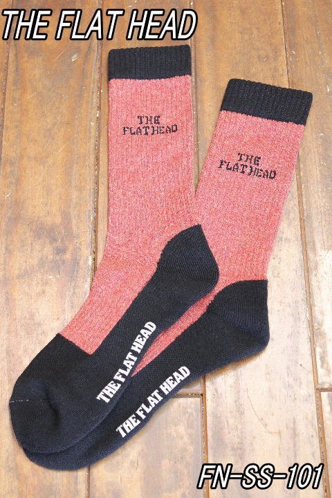 新品 フラットヘッド ブーツソックス レッド FN-SS-101 theflathead bootssocks拍卖
