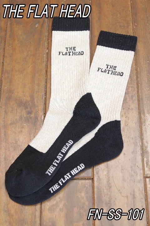 新品 フラットヘッド ブーツソックス ベージュ FN-SS-101 theflathead bootssocks拍卖
