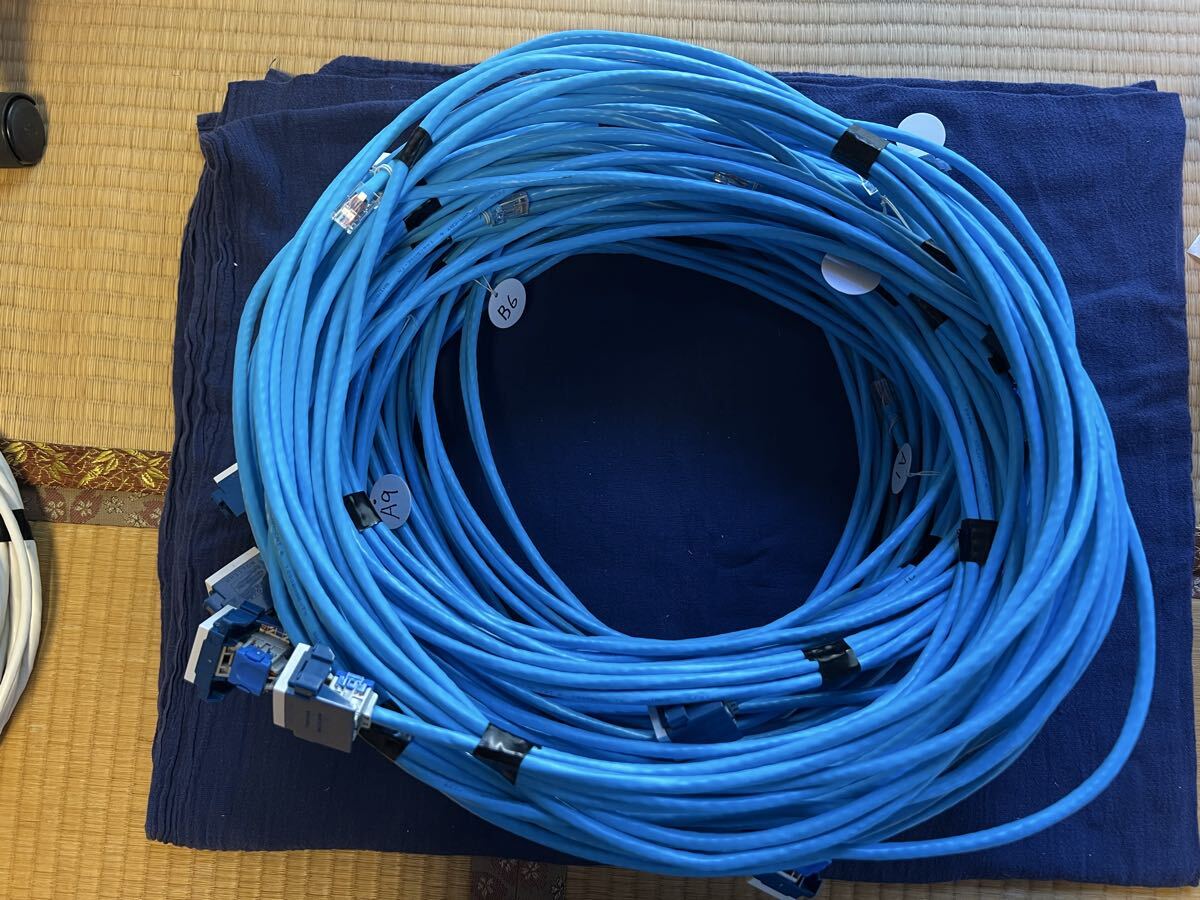 LANケーブル CAT6 18本セット 中古 まとめ売り RJ45コネクタ付 各種長さ」拍卖