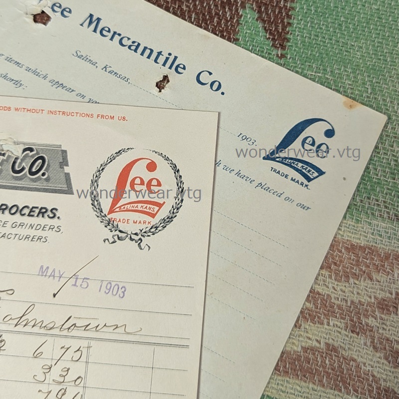 初期ロゴ 【H.D.LEE MERCANTILE】 1900年代 レター ヘッド レシート 食品 アドバタイジング ビンテージ アンティーク 1890s1900s1910s20s拍卖