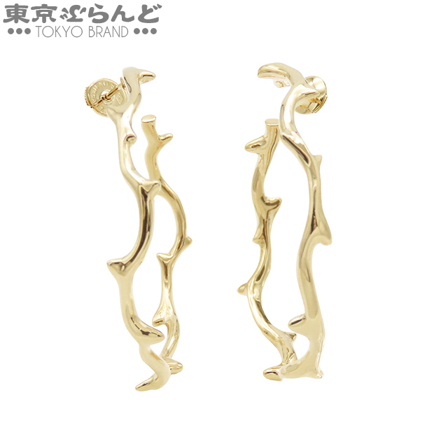 101809943 クリスチャンディオール Christian Dior ポワ ドゥ ローズ イエローゴールド K18YG ピアス レディース 仕上済拍卖