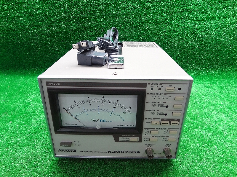 Kネお0371■KIKUSUI キクスイ■TIME INTERVAL JITTER METER / KJM6755A■DVDジッターメーター 調整 検査 測定機器 計測機器拍卖