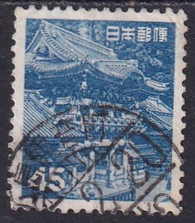 第2次動植物国宝切手 日光東照宮陽明門 (使用済)b2拍卖