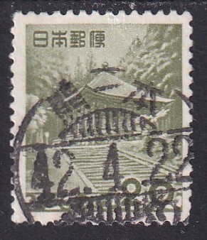 第2次動植物国宝切手 中尊寺金堂 (使用済)b拍卖