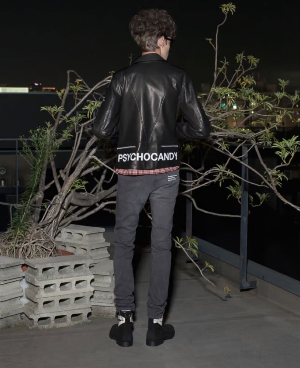 2014SS UNDERCOVER ダメージ加工 ジップ カツラギ スキニーパンツ GODOG期 チャコールグレー アンダーカバー ジザメリ サイコキャンディ 2拍卖