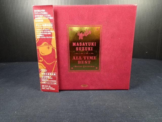 鈴木雅之 35周年記念 初回限定盤CD ALL TIME BEST ~Martini Dictionary~ ジャケ1箇所剥がれ ケースヒビあり その他良好 現状品拍卖