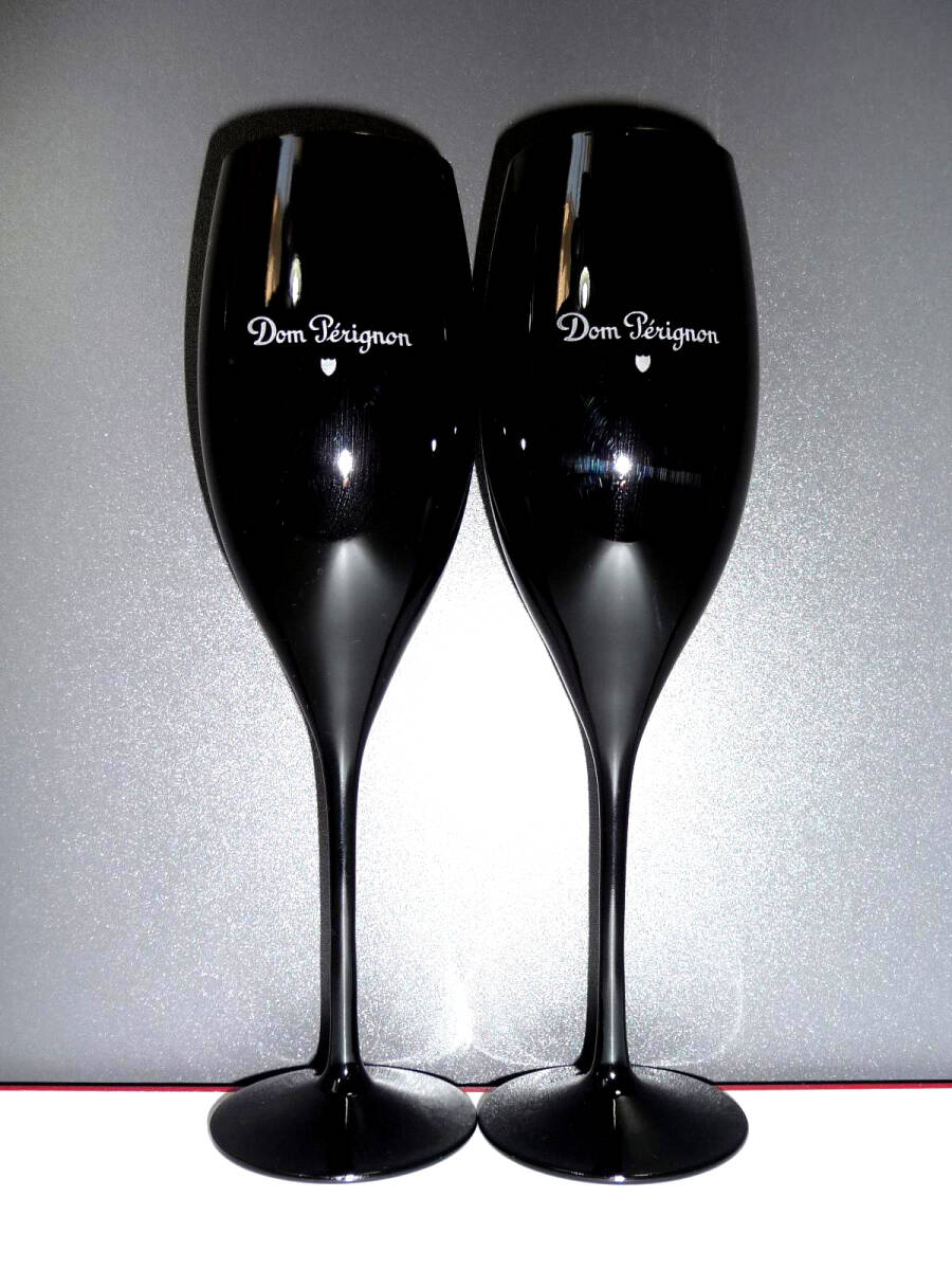 ドンペリ エノテーク シャンパングラス 旧デザイン 2脚セット ブラック Dom Perignon 未使用品拍卖