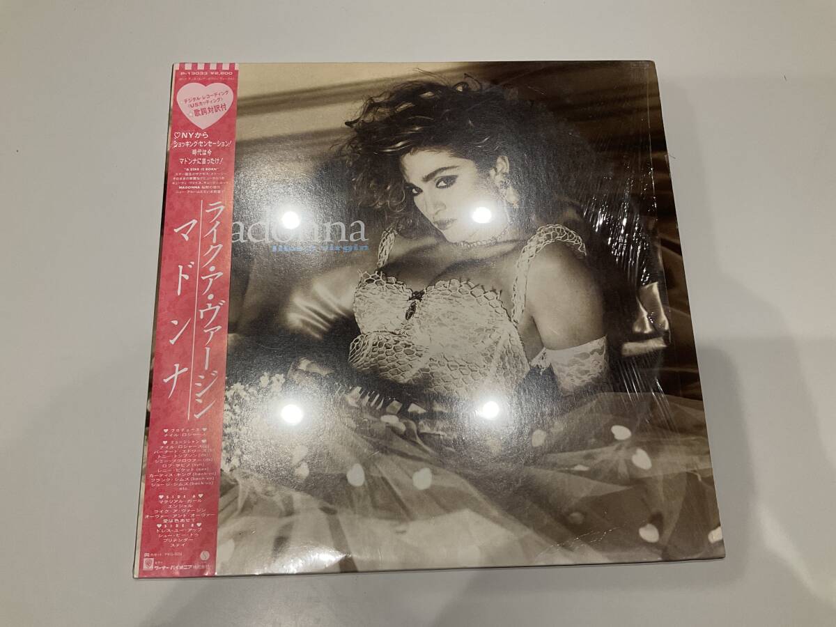 【帯・シュリンク付】LP レコード 国内盤 マドンナ/ライク・ア・ヴァージン SLM刻印拍卖
