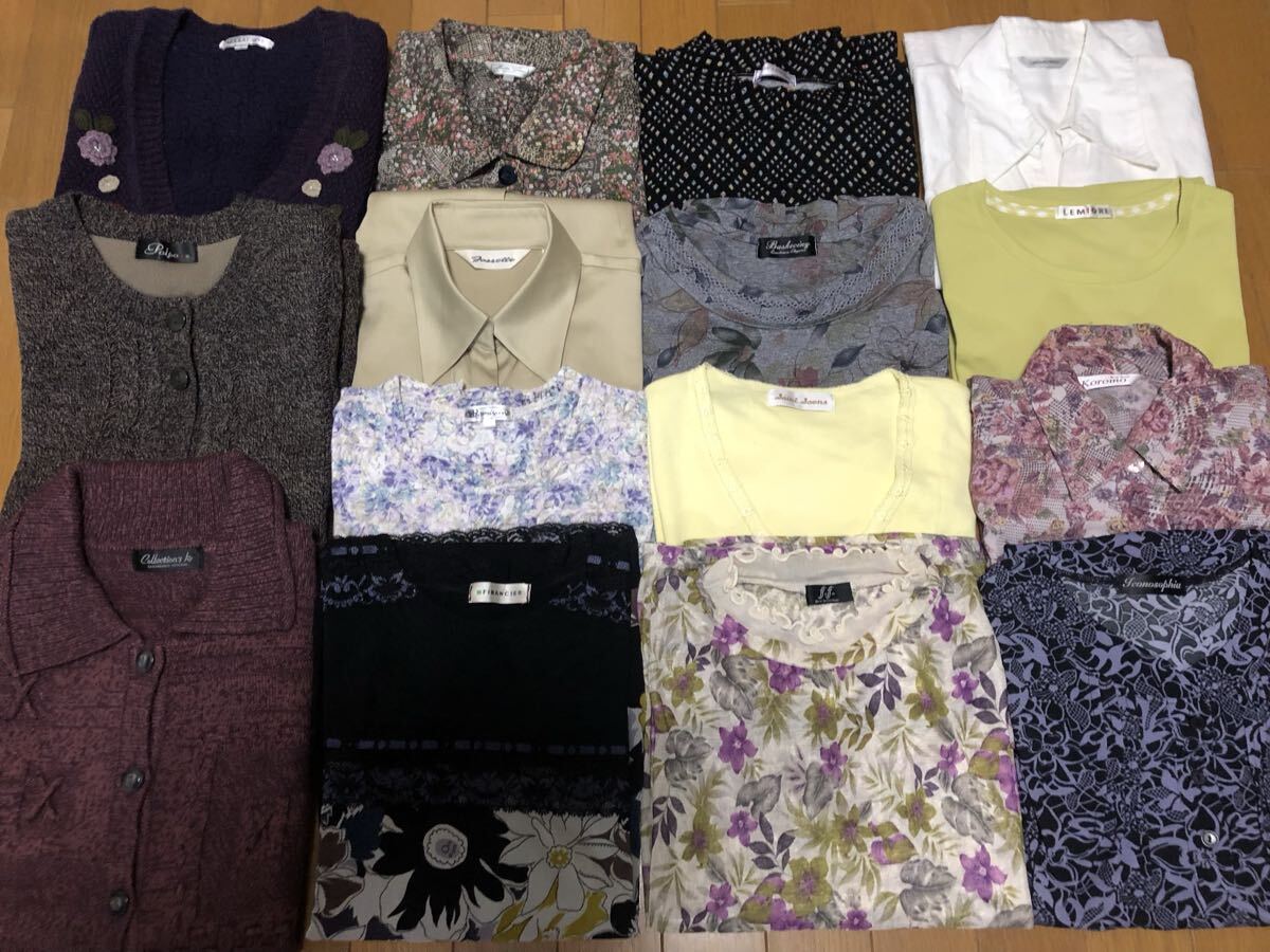 ◆ミセス服②◆婦人服まとめて30着S〜L オールシーズン◆ トップス スカート ボトムス ワンピースなど拍卖