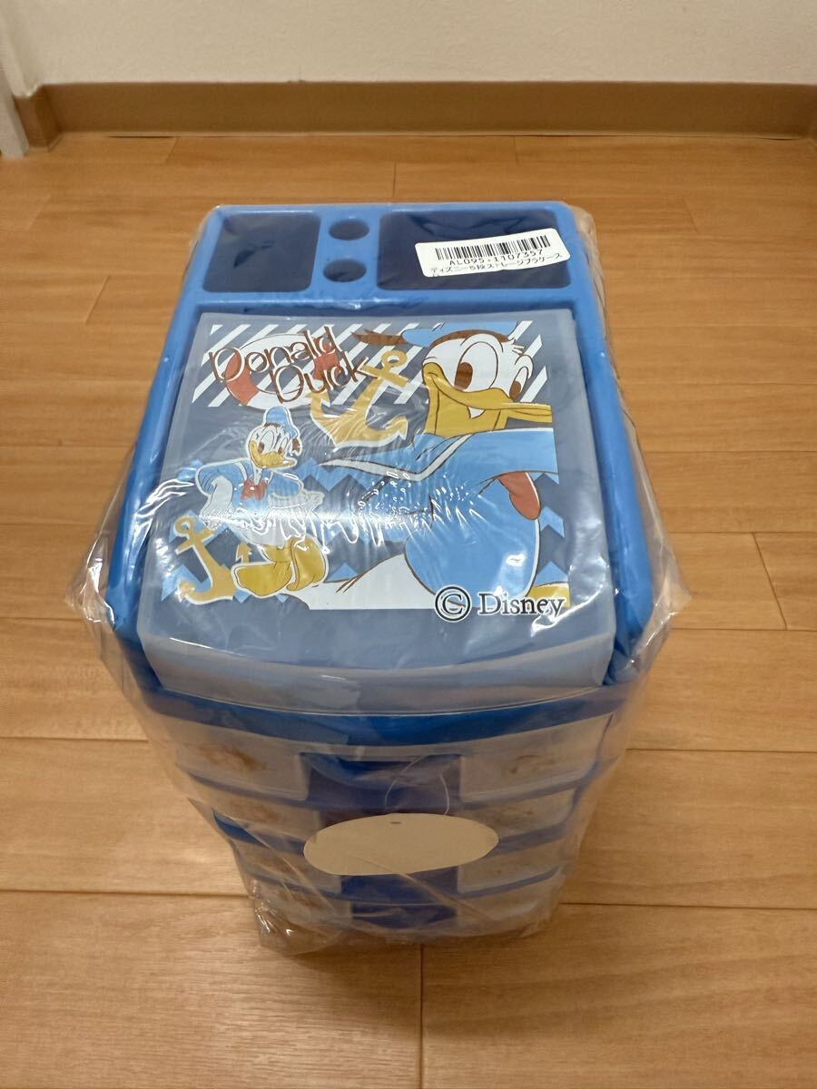 ディズニー ドナルドダック 4段 収納ボックス 新品未使用拍卖