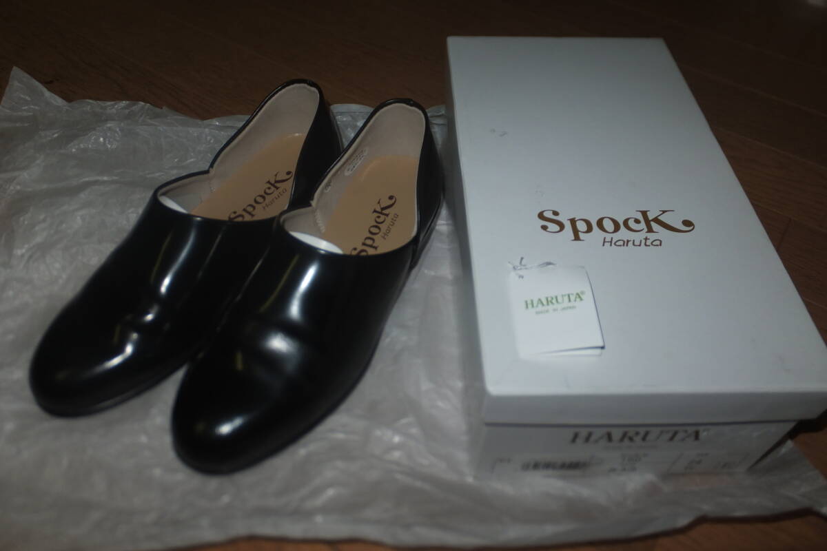 *日本製 新品同様 HARUTA ハルタ Spock スポックシューズ #150 クロ BLACK 24.0cm EE 24センチ 4937515857057 黒 ローファー レディース*拍卖