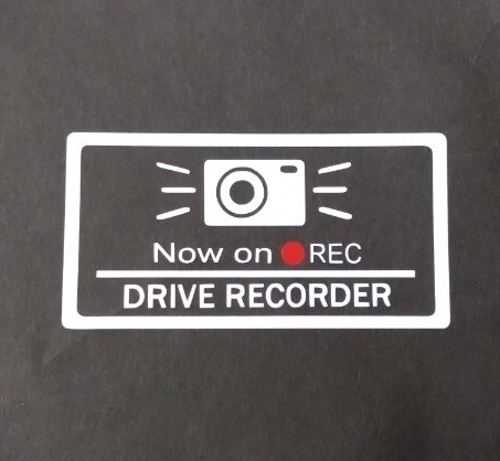 ドライブレコーダーステッカー ドラレコステッカー カッティングシート カーステッカー セキュリティー シール REC 拍卖