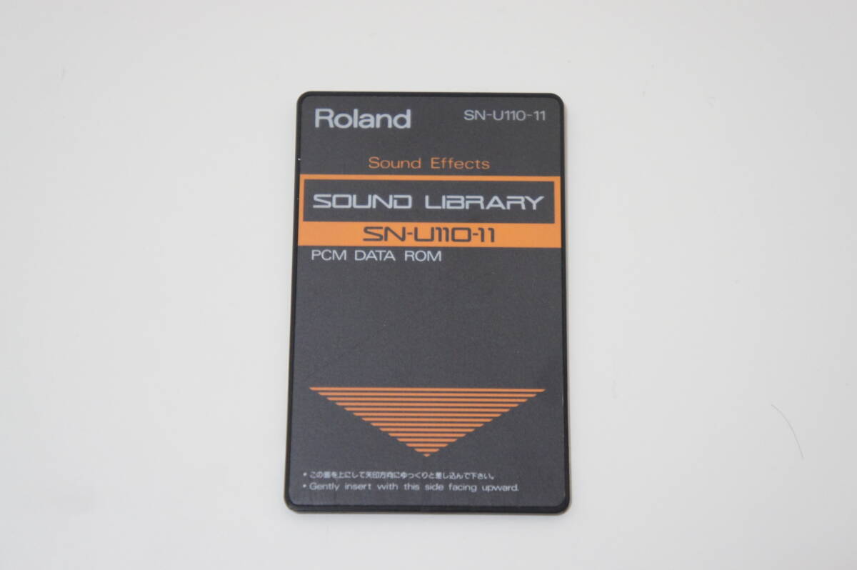 【現状お渡し】Roland ローランド Sound Effects SOUND LIBRARY データROM SN-U110-11 U-110/U-220/U-20/CM-32P/CM-64など拍卖