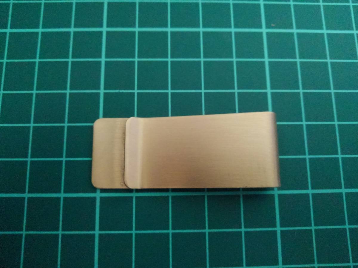 送料無料 マネークリップ 真鍮製 検) マニークリップ ブラス 小物 拍卖