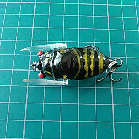 小型蝉ノイジー 50mm 6g 黒 検)B級ルアー 中禅寺湖 イワナ ブラウントラウト ブルーギル ブラックバス スモールマウス バスバグ クラッピー拍卖