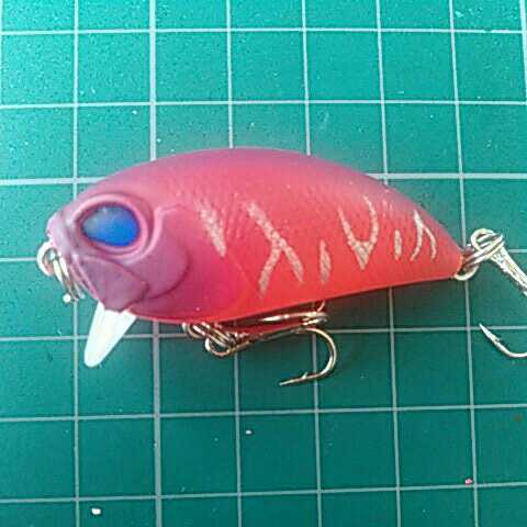 シャロークランク 50mm 7g マットレッド検)B級ルアー フットルース ワンマイナス 野池 バジング 虫パターン ウェイクベイト トップー拍卖