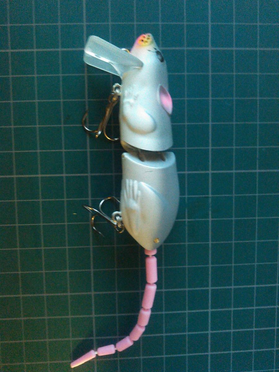 ネズミのジョイントルアー 15cm 15g カラー3 検)B級ルアー 珍品 ブラックバス マスキー パイク 野池 ナマズ 鼠 鯰拍卖