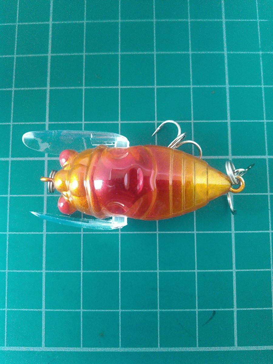 小型蝉ノイジー 50mm 6g レッドバック 検)B級ルアー 中禅寺湖 スモール トラウト ブルーギル ブラックバス トップウォーター バスバグ 野池拍卖