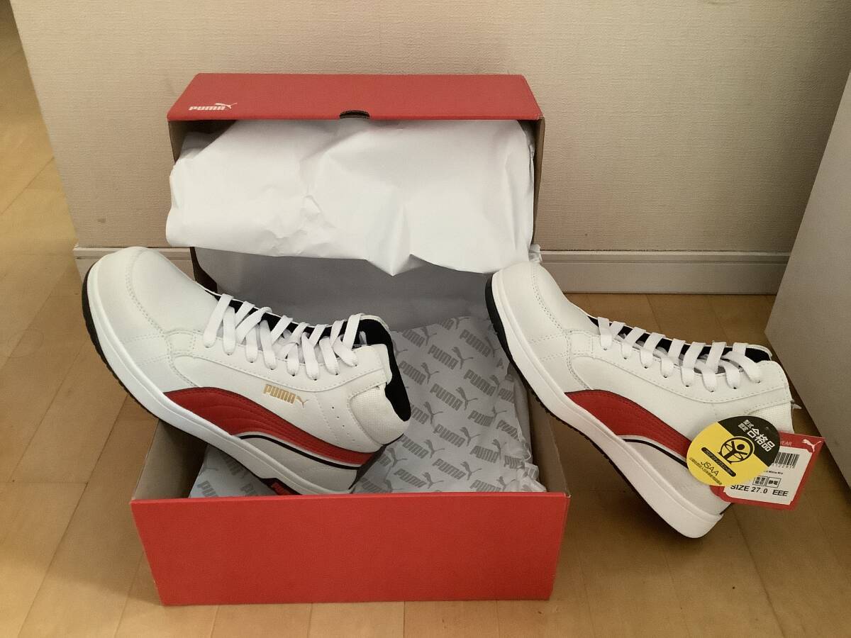 プーマセーフティ エアツイスト2.0・ミッド(ホワイト)27.0cm PUMA 安全靴拍卖