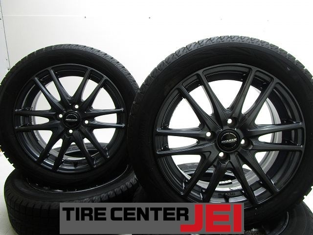 15インチ 175/55R15 5.5J+43 100 コンパクトカー 中古スタッドレスタイヤホイール【4本セット】 送料無料(SA15-4531)拍卖