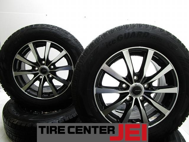 15インチ IG60 195/65R15 6J+53 114.3 ノア/ヴォクシー 中古スタッドレスタイヤホイール4本セット送料無料(SA15-4542)拍卖